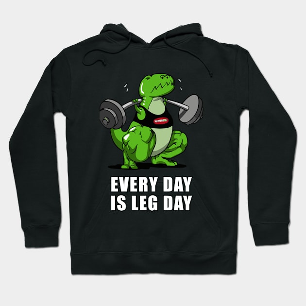 T-Rex Workout Hoodie by teesumi